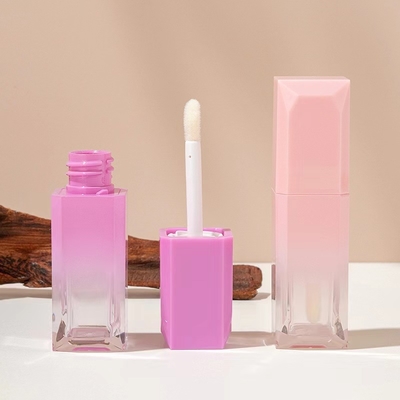 Gradient 5ml tubo de plástico de brillo labial con soporte de stock de personalización