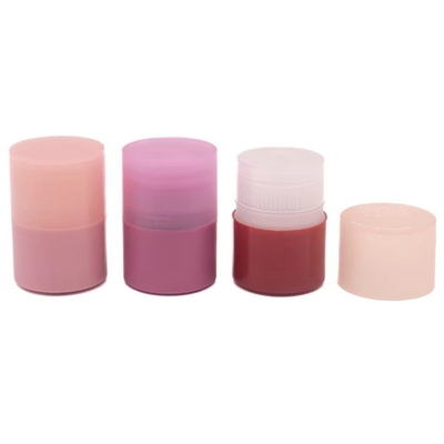 Botella de brillo labial de plástico con rosca giratoria de 15 ml, compatible con personalización