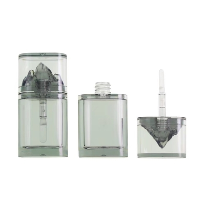 Tubo de brillo labial de plástico con forma de montaña de 3.5 ml, material AS, utilizado para envases cosméticos