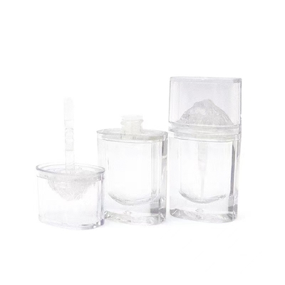 Tubo de brillo labial de plástico con forma de montaña de 3.5 ml, material AS, utilizado para envases cosméticos