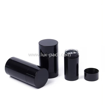 Contenedor de barra desodorante negro DE UNA SOLA CAPA de 15 ml a 100 ml