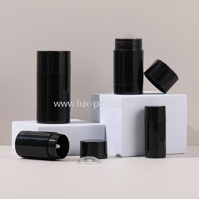 Contenedor de barra desodorante negro DE UNA SOLA CAPA de 15 ml a 100 ml