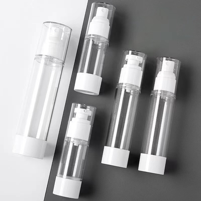 Botella airless de plástico de 15 ml a 120 ml con cabezal pulverizador