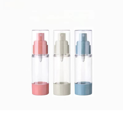Botella airless de plástico personalizada de 15 ml a 120 ml para cosméticos