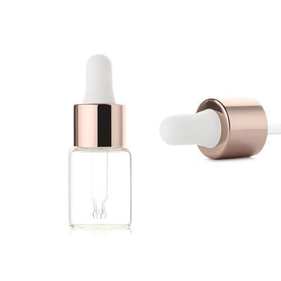 Botella de aceite esencial de vidrio congelado de 20 ml con cuello de 18 mm