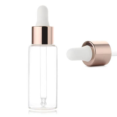 Botella de aceite esencial de vidrio congelado de 20 ml con cuello de 18 mm