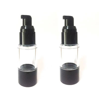 Botella con bomba sin aire personalizada de 15 ml, 30 ml y 50 ml a prueba de fugas y dispensación controlada para cuidado de la piel y cosméticos
