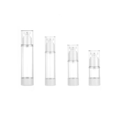 Botella con bomba sin aire personalizada de 15 ml, 30 ml y 50 ml a prueba de fugas y dispensación controlada para cuidado de la piel y cosméticos