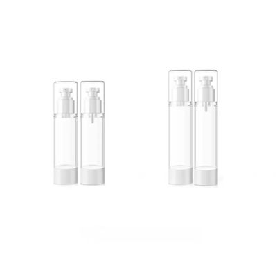 Botella de plástico al vacío cosmética personalizada de 15 ml, 30 ml, 50 ml, 80 ml, 100 ml, 120 ml para sueros y cremas