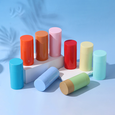 Color personalizado de plástico deodorante palo 15g-100g reciclable
