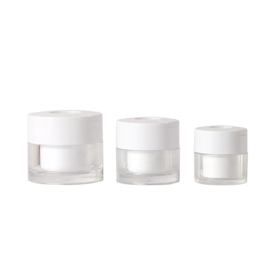 Tarro de crema acrílico de 30 g y 50 g con cuchara para cosméticos