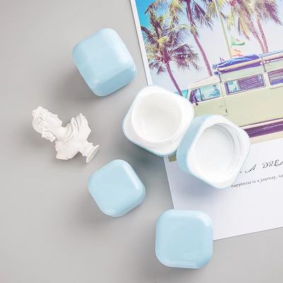Tarro de crema de plástico cuadrado personalizado 20g 30g 50g 100g