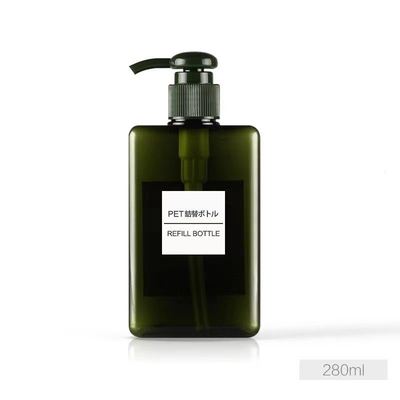 Botella cuadrada de loción PETG al por mayor con cabeza de bomba para productos cosméticos - 10000pcs MOQ