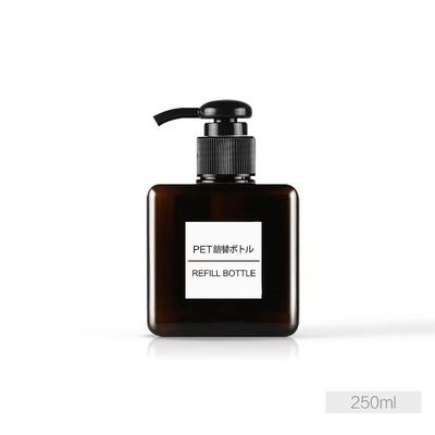 Botella cuadrada de loción PETG al por mayor con cabeza de bomba para productos cosméticos - 10000pcs MOQ