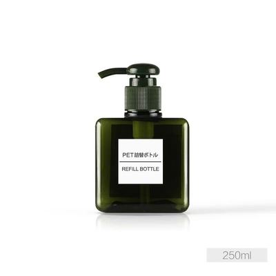 Botella cuadrada de loción PETG al por mayor con cabeza de bomba para productos cosméticos - 10000pcs MOQ