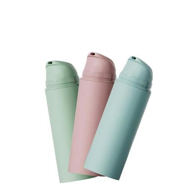 Botella de bomba sin aire recargable de 50 ml con impresión a color personalizada para cuidado de la piel y cosméticos