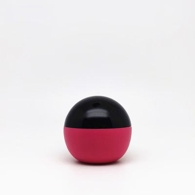 Tarro de crema esférico de plástico de 25 g con diseño ergonómico para facilitar su uso en el cuidado de la piel