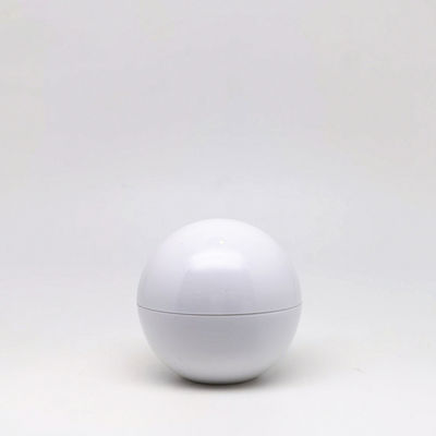 White 25g PS Plastic Lightweight Spherical Cream Jar with 100% Fresh PET and 20 Days Lead Time