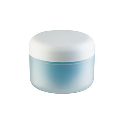 White Blue Matt Surface PP Plastic Cream Jar with 100% Fresh PP for Cosmetic Packaging