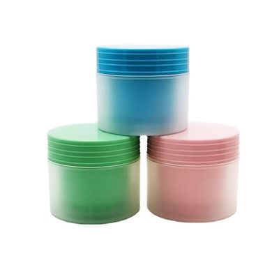 Color personalizado 80g Matt doble capa PP plástico jar de crema redonda con tiempo de entrega de 20 días