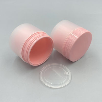 Color personalizado 80g Matt doble capa PP plástico jar de crema redonda con tiempo de entrega de 20 días