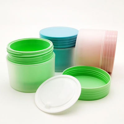 Color personalizado 80g Matt doble capa PP plástico jar de crema redonda con tiempo de entrega de 20 días