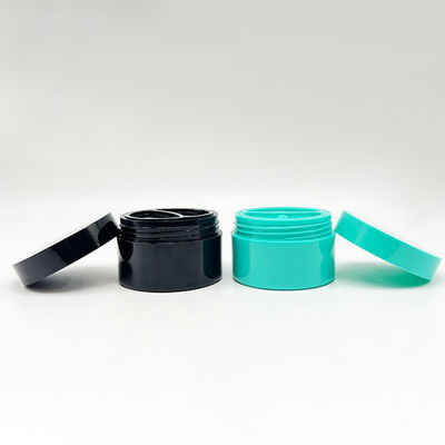 50+50g Matt PP Jar de crema de plástico con cuchara y doble cáscara para envases cosméticos con tiempo de entrega de 20 días
