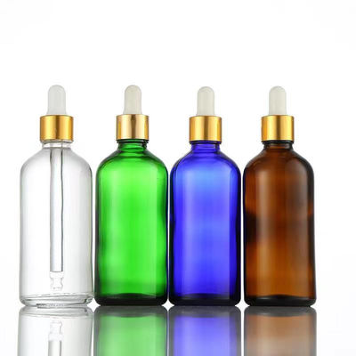 5/10/15/20/30/50/100ml Botellas Goteras de Vidrio Ámbar Vacías Recargables para Aromaterapia, Sérum, Líquido Cosmético