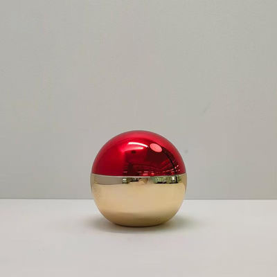 5g/25g/50g/80g Vidrio de crema de plástico de doble capa en forma de bola redonda para cuidado de la piel y productos de belleza