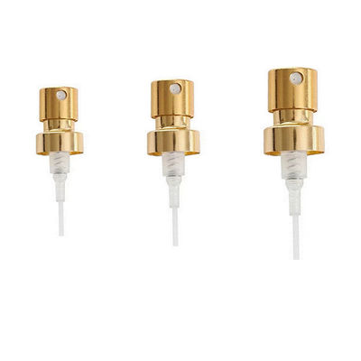 Bomba pulverizadora de niebla fina de aluminio electrochapado de 15MM y 20MM con control de dosificación preciso para cuidado personal