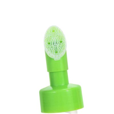 Dispensador de bomba de espuma recargable de 42 mm con impresión en serigrafía y cepillo de silicona para el cuidado de la piel