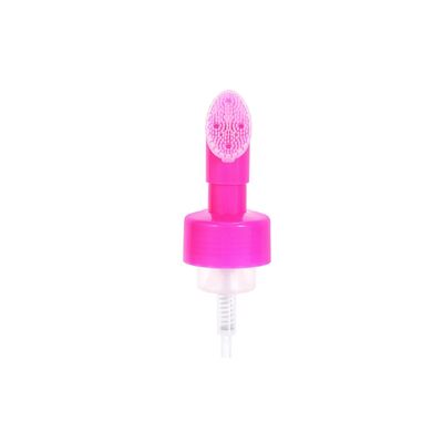 Dispensador de bomba de espuma recargable de 42 mm con impresión en serigrafía y cepillo de silicona para el cuidado de la piel