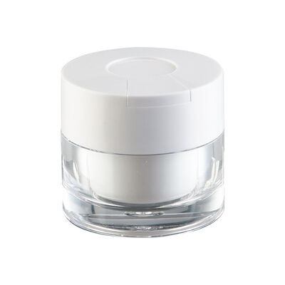 15g 30g 50g Leakproof Plastic Cream Jar with Customizable Colors for Skincare and Cosmetic Use