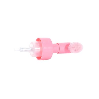 Dispensador de espuma con cepillo de plástico y silicona de 42 mm para jabón facial y limpiadores
