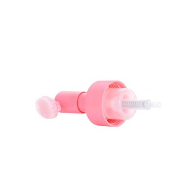 Dispensador de espuma con cepillo de plástico y silicona de 42 mm para jabón facial y limpiadores