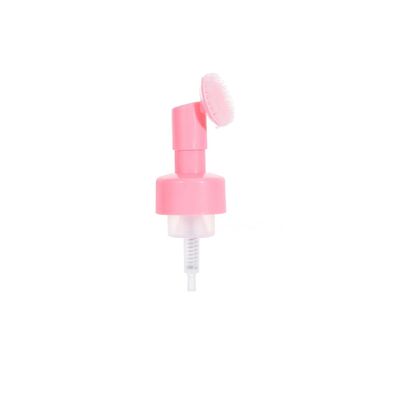 Dispensador de espuma con cepillo de plástico y silicona de 42 mm para jabón facial y limpiadores