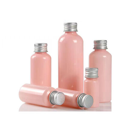 Botella de plástico con tapa abatible y colores personalizables, capacidad de 10-100 ml para loción y desinfectante de manos