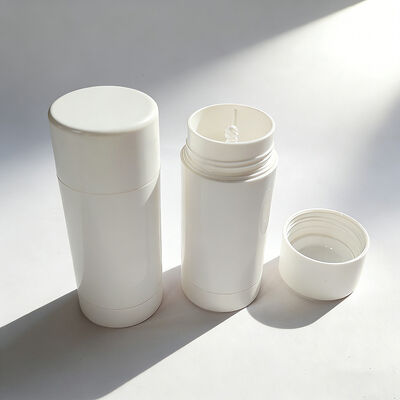 Por mayor 30g 50g 75g 100g PP de grado cosmético tubos de desodorante vacíos con impresión de serigrafía personalizada