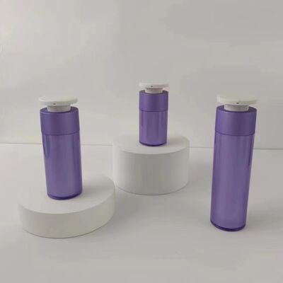 Botella acrílica sin aire con forma de corazón y bomba con impresión serigráfica personalizada y diseño a prueba de fugas para loción cosmética