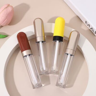 4.5ml Tubo de Brillo de Labios de Plástico con Colores Personalizados y Diseño a Prueba de Fugas para Productos de Cuidado de Labios
