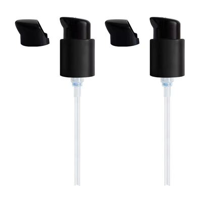 Diseño de media tapa, bomba dispensadora de crema de plástico de 18 mm, 20 mm, 24 mm - Bomba cosmética a prueba de fugas para uso doméstico y de salón