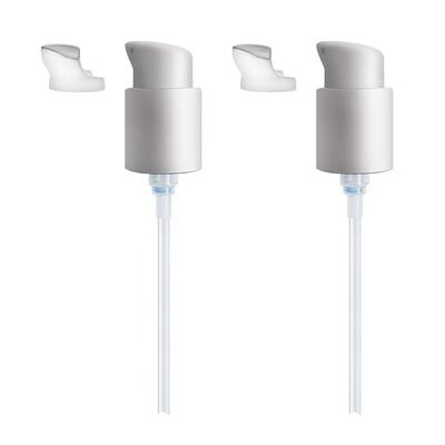 Diseño de media tapa, bomba dispensadora de crema de plástico de 18 mm, 20 mm, 24 mm - Bomba cosmética a prueba de fugas para uso doméstico y de salón