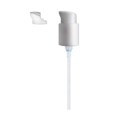 Diseño de media tapa, bomba dispensadora de crema de plástico de 18 mm, 20 mm, 24 mm - Bomba cosmética a prueba de fugas para uso doméstico y de salón