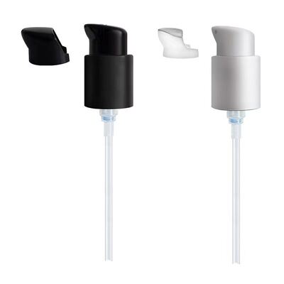 Diseño de media tapa, bomba dispensadora de crema de plástico de 18 mm, 20 mm, 24 mm - Bomba cosmética a prueba de fugas para uso doméstico y de salón