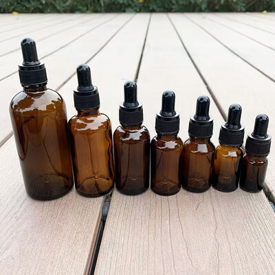 Botella de aceite esencial de vidrio YB de colores personalizados al por mayor con gotero de plástico e impresión serigráfica en capacidad de 10 ml a 100 ml