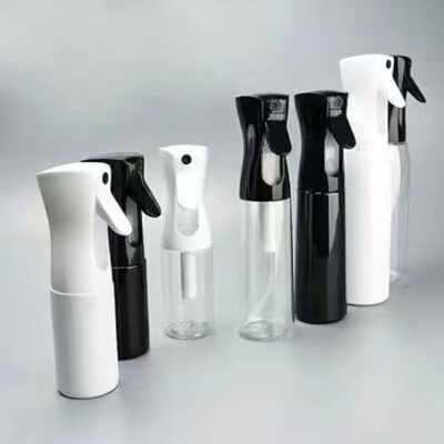 Botella pulverizadora continua de PET de 200 ml a 500 ml con tecnología de niebla, certificada REACH, colores personalizados