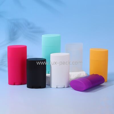Material de PP 35g 50g 70g Bastón de desodorante vacío con impresión de seda y estampado en caliente para embalajes personalizados