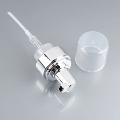 Dispensador de bomba de espuma electroplacada de cuerpo completo de 40 mm y 42 mm con alta salida de espuma para limpiadores faciales premium