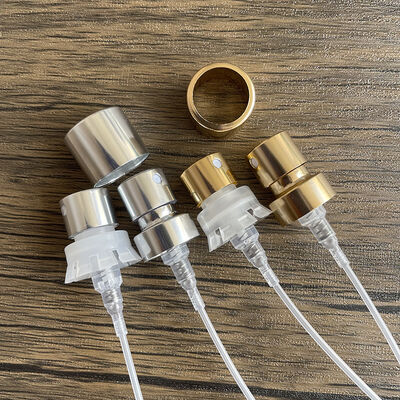 Rociador de niebla fina de aluminio y plástico con tamaño de cuello de 15 mm con sello de engarzado hermético para perfume