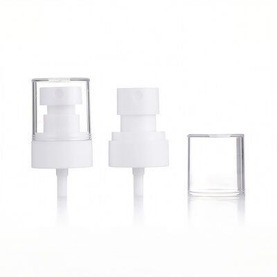 Dispensador de loción de plástico de primera calidad con tapa transparente para productos para el cuidado de la piel, cosméticos y cuidado personal